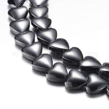 Brins de perles d'hématite synthétique magnétiques originaux X-G-A164-01A-1