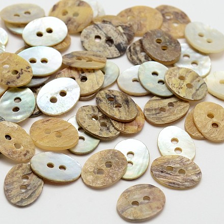 2-Hole Oval Mother of Pearl Buttons SHEL-N033-14-15x11-1