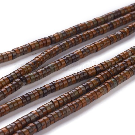 Brins de perles de pierre en bambou naturel G-H230-22-1