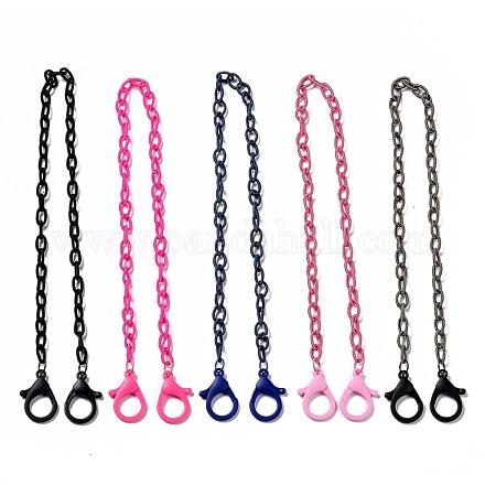 Personalized Nylon Cable Chain Necklaces NJEW-JN02940-1