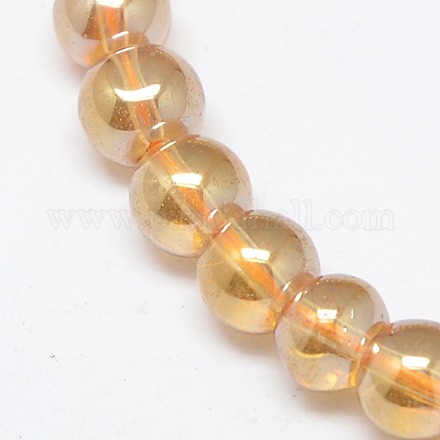 Synthetic Quartz Crystal Beads Strands G-M038-4mm-02-1