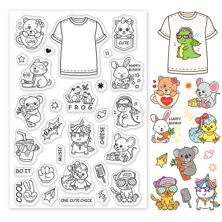 Wholesale PandaHall T-Shirts Stamps for Card Making 