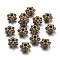 Tibetan Silver Spacer Beads, Flower, Lead Free & Cadmium Free, Antique Bronze, 9mm, Hole: 2mm