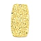 Ion Plating(IP) 304 Stainless Steel Pendants, Textured, Rectangle Charm, Real 18K Gold Plated, 45x22x2mm, Hole: 2mm