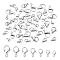 PandaHall 70pcs 7 Sizes 304 Stainless Steel Lobster Claw Clasps Polishing Fastener Hook End Chain Clasp Parrot Trigger Clasps for Keychain Necklace Bracelet Jewelry Makings