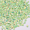 Laser Shining Nail Art Glitter, Manicure Sequins, DIY Sparkly Paillette Tips Nail, Rhombus, Light Green, 3.5x2.5x1.5mm