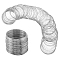 500Pcs Steel Memory Wire, for Collar Necklace Wrap Bracelets Making, Stainless Steel Color, 0.6mm, Inner Diameter: 60mm, 500pcs