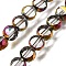 Electroplated Transparent Glass Beads Strands, Flat Round, Faceted, Colorful, 5.5~6x3~3.5mm, Hole: 1mm, about 73~74pcs/strand, 15.75''(40cm)