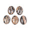 Natural Map Stone Cabochons, Oval, Bisque, 25x18~18.5x8~8.5mm