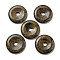 Natural Bronzite Pendants, Donut/Pi Disc Charms, 50x6.5~7.5mm, Hole: 10mm