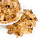 Transparent Acrylic Beads, Nuggets, Two Tone, Goldenrod, 11~21x7~12x6~8mm, Hole: 2mm, about 30pcs/20g