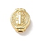 Brass Beads, Rack Plating, Long-Lasting Plated, Cadmium Free & Lead Free, Saint Charms, Real 18K Gold Plated, 10.3x8.6x4.7mm, Hole: 1.8mm