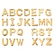 304 Stainless Steel Charms, Letter A~Z Charms, Ion Plating(IP), Real 18K Gold Plated, Letter A~Z, 11~11.5x6~12x0.8~1mm, Hole: 1.2mm