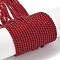 Cat Eye Beads Strands, Round, Dark Red, 2mm, Hole: 0.7mm, about 189pcs/strand, 14.84~14.92 inch(37.7~37.9cm)