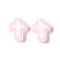 Baking Paint Glass Enamel Beads, Hand Drawn Beads, Cross, Lavender Blush, 14.5x11.5x4mm, Hole: 1mm