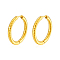 Stylish Stainless Steel Hoop Earrings, Golden