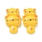 Resin Cabochons, Cat, Gold, 29.5x17.5x8mm