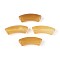 Acrylic Beads, Imitation Gemstone Beads, Curved Tube, Goldenrod, 36x13.5x11.5mm, Hole: 4mm, about 148pcs/500g