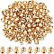 UNICRAFTALE about 100pcs Real 18K Gold Jingle Small Bell Stainless Steel Charms Mini Bell Charms Round Christmas Bells for DIY Crafts Jewelry Making7.5x5x5mm