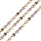 Ion Plating(IP) 304 Stainless Steel Enamel Link Chain, with Spool, Soldered, Mixed Color, 9x3.8x2mm