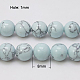 Chapelets de perles en turquoise synthétique X-TURQ-H038-8mm-XXS20-2