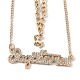 Alloy Double Layered Necklaces NJEW-B0002-06G-1