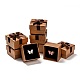 6 pcs cuadrados cajas anillo de cartón para regalos del festival de embalaje X-CBOX-C011-6-1