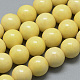Synthetic Ocean White Jade Beads Strands G-S254-6mm-B05-2