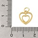 Подвески в форме сердца из латуни KK-I716-21A-G-3