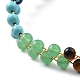 Bracelet en perles de pierres naturelles mélangées BJEW-A122-09-3