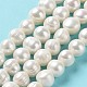 Fili di perle di perle d'acqua dolce coltivate naturali PEAR-E019-10-2