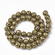 Electroplated Natural Lava Rock Beads Strands G-T098-01B-08-2