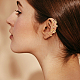 Anattasoul 20 pièces 20 style multi-ligne & feuille & criss cross alliage & fer manchette boucles d'oreilles pour les femmes EJEW-AN0003-53-3