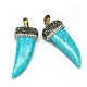 Synthetic Turquoise Pendants G-L278-43-1