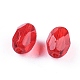 Electroplated Transparent Czech Glass Beads GLAA-I045-03-3