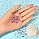 8 colores diy 3d nail art decoración mini perlas de vidrio GLAA-YW0001-36-6