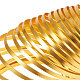 Benecreat 10m (33ft) 5mm breiter Goldaluminium-Flachdraht eloxierter flacher künstlerischer Draht für die Herstellung von Schmuckperlen AW-BC0002-01A-5mm-1