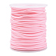 中空パイプpvcチューブラー合成ゴムコード  白いプラスチックのスプールに巻き  ピンク  2mm  穴：1mm  約54.68ヤード（50m）/ロール RCOR-R007-2mm-39-1
