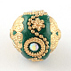 Handmade Indonesia Rhinestones Round Beads X-IPDL-R033-27D-2