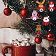 8個のクリスマスの鐘  吊り飾り飾りセット  クリスマスツリーやホリデーパーティーの装飾に  混合図形  ミックスカラー  110x82mm JX064A-6