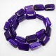 Natural Agate Rectangle Bead Strands G-N0074-13x18mm-06-2