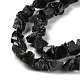 Brins de perles d'obsidienne naturelle brute et brute G-B065-C20-4