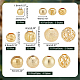 PandaHall Elite 120Pcs 12 Styles Brass and Alloy Spacer Beads FIND-PH0017-39-2
