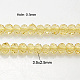 Chapelets de perles en cristal en verre GLAA-D032-3.5x2.5-21-1
