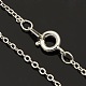 Brass Cable Chain Necklaces SW028-02S-2