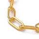 Unwelded Iron Paperclip Chain Bracelets X-BJEW-JB05044-01-2