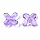Transparent Spray Painted Glass Beads X-GLAA-N035-012-F02-2