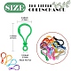 Opaque Solid Color Bulb Shaped Plastic Push Gate Snap Keychain Clasp Findings KY-YW0001-55-3
