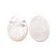 Natural White Shell Cabochons SSHEL-D083-15-1
