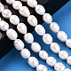 Fili di perle di perle d'acqua dolce coltivate naturali PEAR-N012-08J-6